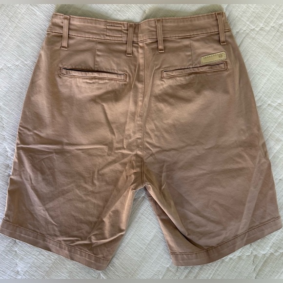 🌅 EUC: AG Adriano Goldschmied Wanderer Shorts 31R Sulfur Dune Rose Slim Trouser - Picture 8 of 13